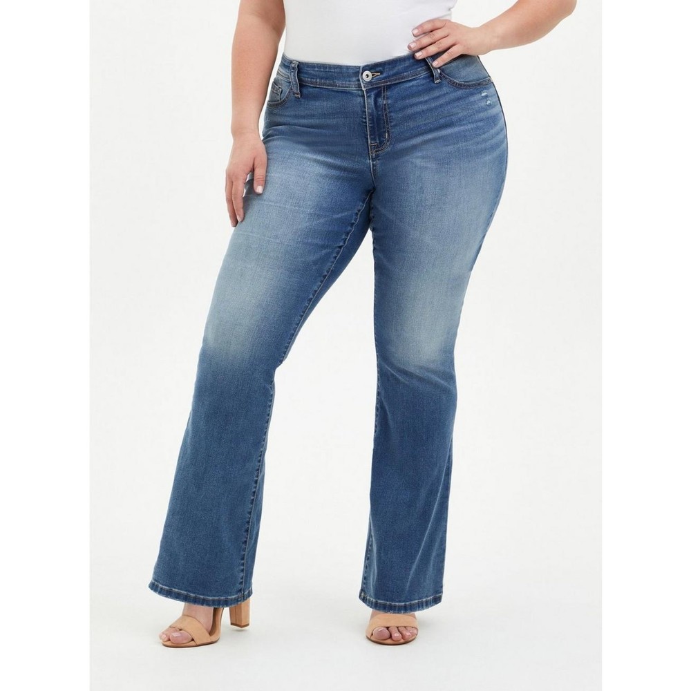 Torrid Luxe Slim Boot Super Stretch Mid-Rise Jean